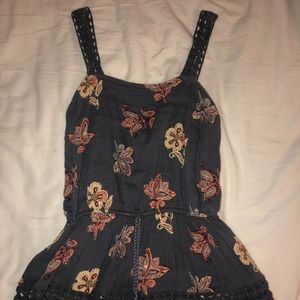 Tank top with florally print